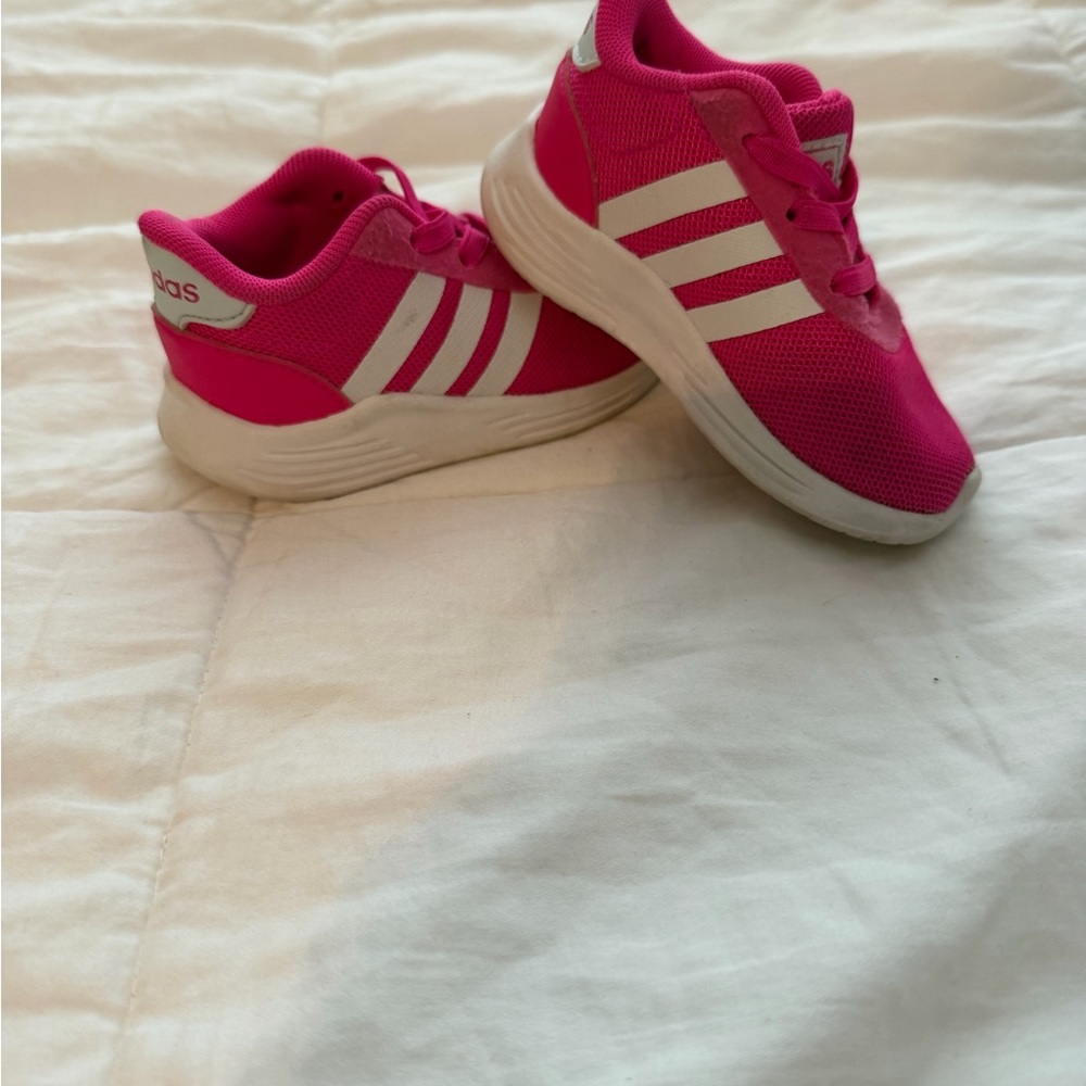 Adidas Fuchsia and White Athletic Shoes